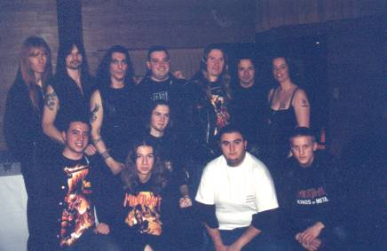 I'm the guy on the first row with the long hair and the MANOWAR T-Shirt